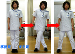 バランス強化体操　クロス横歩き　Fall prevention physical exercise that can be done for myself